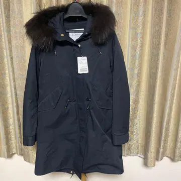 이에나 [ IENA ] 퍼 달린 네이비 모즈 코트