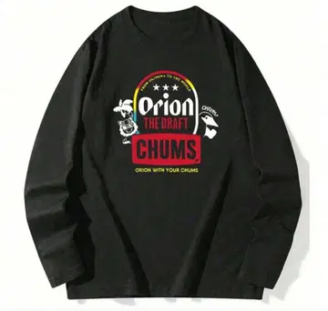 오리온 CHUMS 블랙 긴팔 티셔츠 L