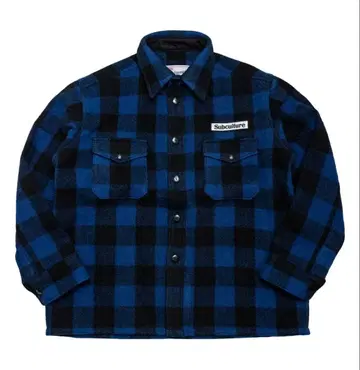 subculture BUFFALO CHECK JACKET BLUE 3