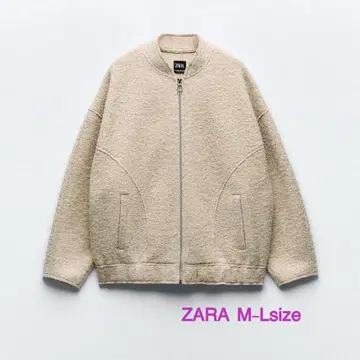 새상품급 ZARA 자라 부클 오버 사이즈 봄버 자켓 M-L
