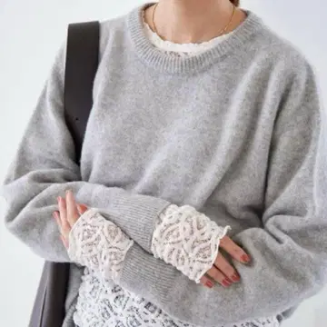 IENA 페이즐리 스트레치 레이스 풀오버 내추럴