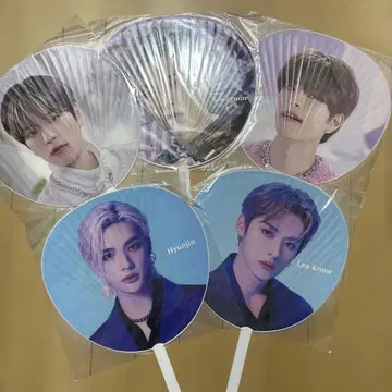 스트레이 키즈 부채 5점 묶음 판매