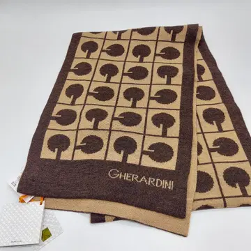 미사용품 게라르디니 머플러 브라운 이탈리아제