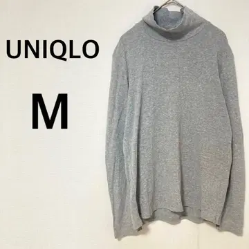 유니클로 UNIQLO 터틀넥 긴팔 티셔츠 [ M ] 심플 무지