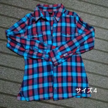 patagonia 여성용 플란넬 체크 셔츠 사이즈 4