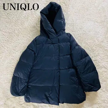 UNIQLO 네이비 후드 부착 다운 자켓