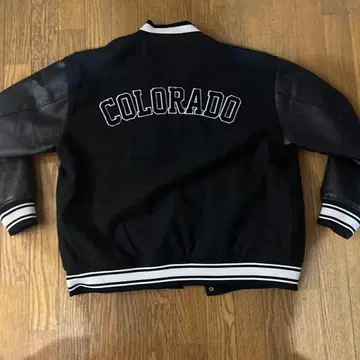 COLORADO 바시티 자켓 블랙