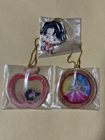 미세스 그린애플 제일복권 메탈 참 아크릴 참