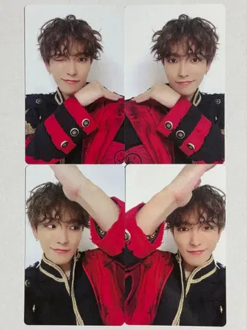 ATEEZ 홍준 트레이딩 카드 4컷 하트 컴프 세트