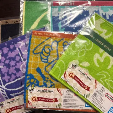 Mrs. GREEN APPLE 자카드 타월 6장 세트