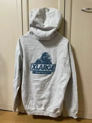 XLARGE 그레이 후드티 M 사이즈 고릴라 프린트