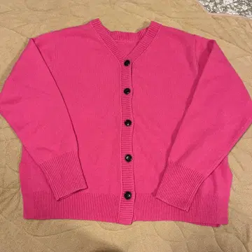 휴먼 우먼 2WAY 가디건 핑크