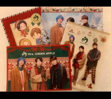 Mrs.GREENAPPLE 오리지널 비쥬 시트 4장 세트 LAWSON