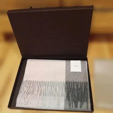 matti totti 캐시미어 머플러 그레이 핑크 새상품