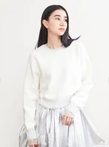 AEWEN MATOPH 스무스 바이컬러 리브 크루넥 니트