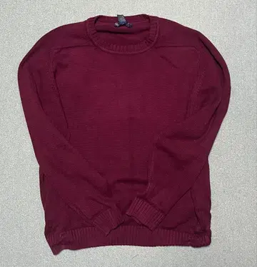 USA 랜즈엔드 코튼 니트 남성용 크림슨