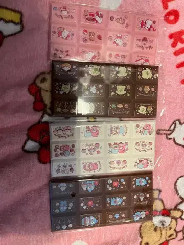 초코 블록씰 산리오 캐릭터즈 4장