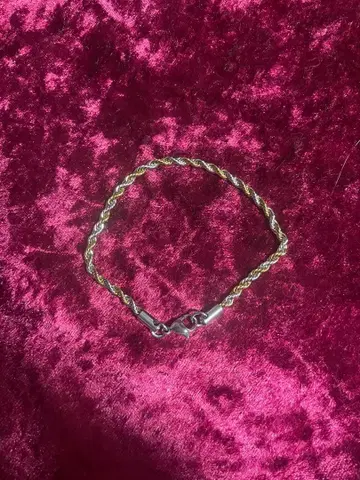 실버 골드 콤비 팔찌