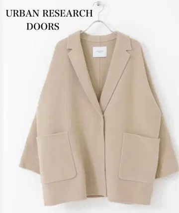 URBAN RESEARCH DOORS 울 테일러 칼라 숏코트