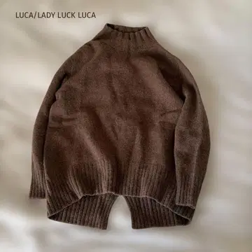 LUCA/LADY LUCK LUCA5G 울 100% 하이넥 풀오버