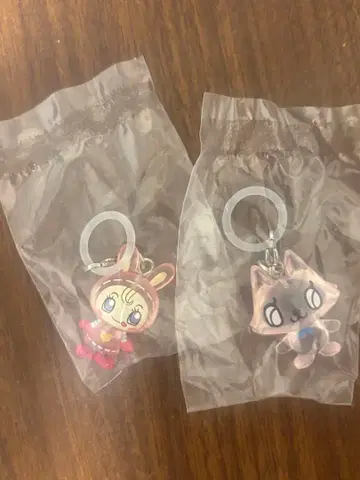 토끼와 고양이 아크릴 키링