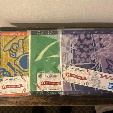 미세스 그린애플 G상 자카드 타월 3종 세트