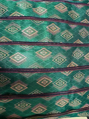 기하학 패턴 그린 컬러 핸드백