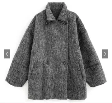 GRL 미들 기장 샤기 더블 코트 [ze956]