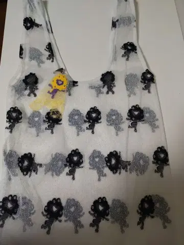 오사카 간사이 박람회 블랙 미야쿠미야쿠 레이스 오샤레 BAG 모노톤 블랙