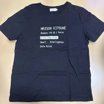 메종 키츠네 블랙 T셔츠