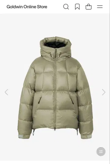 Goldwin PERTEX QUANTUM 다운 파카 S 오크 베이지