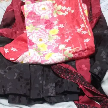 [ 4종 세트 ] 졸업식 성인식 하카마 세트 신장 150~160 정도까지