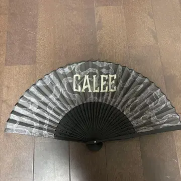CALEE 블랙 부채 F