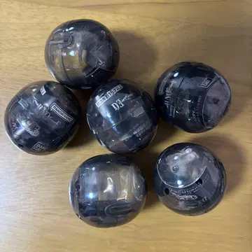 캡슐 토이 블랙 구형 6개 세트