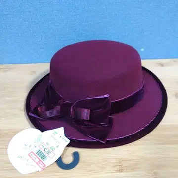 시마미사 니나스 빨간색 캉캉 모자 NINA'S 버건디 햇 리본 포함