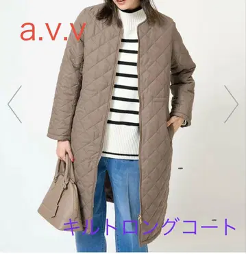 [ a.v.v ] 퀼트 롱 코트 [ 새상품급 ]