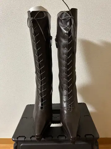 COMEX 다크 브라운 레이스업 부츠 아무로 나미에 애용 미사용 새상품