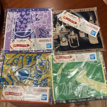 Mrs. GREEN APPLE 제일복권 타월 4개 세트