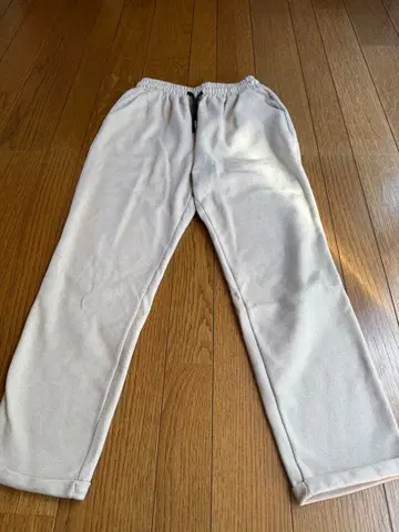 아이보리 조거 팬츠 허리밴딩