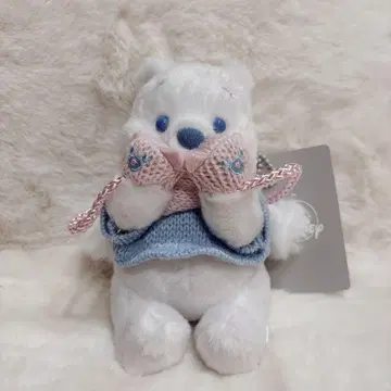 푸우 봉제 인형 키체인 Winter Shiny Color