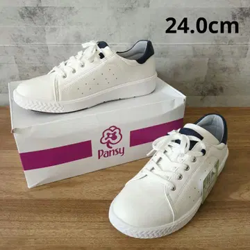 새상품 미사용 Pansy 팬지 스니커즈 화이트 네이비 PS1391