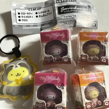 산리오 미니어처 패키지 컬렉션 덤 포함 마이멜로디 폼폼푸딩