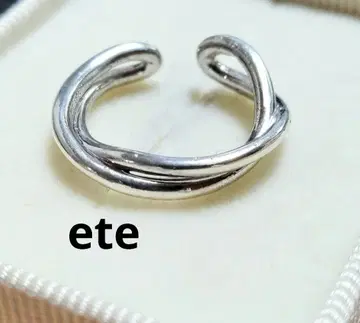 ete 실버 이어커프 반지