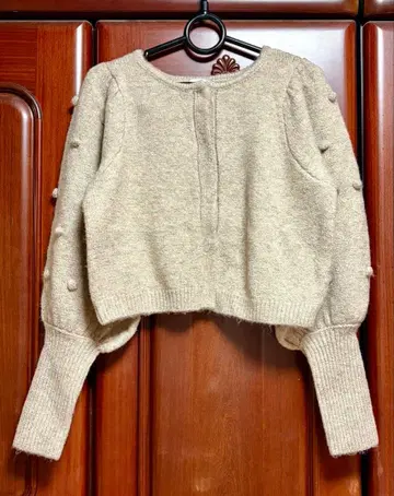 메종 에쉘 고키겐요 saori 폼폼 푸들 니트 가디건