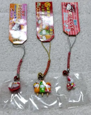 지역 한정 키티 스트랩 3개 세트 오사카 한정판