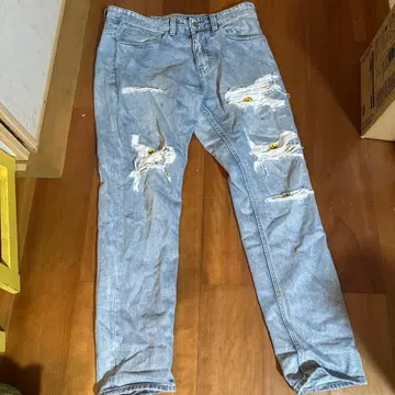 drew house 데미지 진 라이트 블루