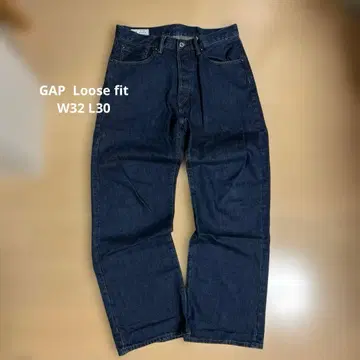 GAP 90s LOOSE 데님 32/30 다크 블루