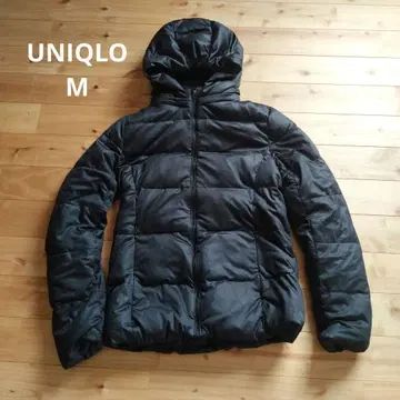 UNIQLO 후드 부착 블랙 다운 자켓