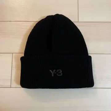 Y-3 클래식 니트 비니 로고 울 니트 모자