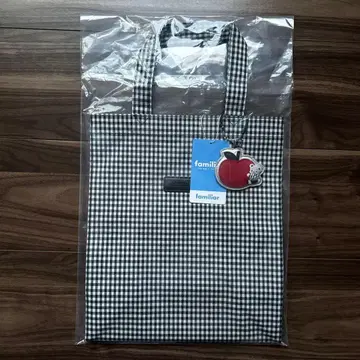 파밀리아 깅엄 체크 토트백